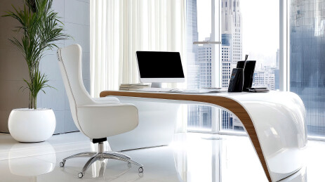 豪华办公室室内设计3D渲染