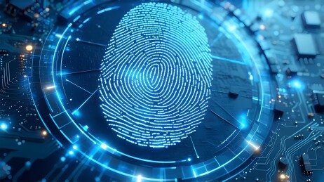 蓝色科技指纹芯片