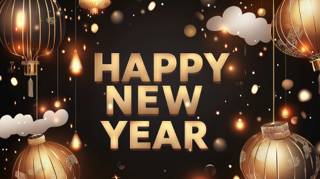 中国新年happy new year海报