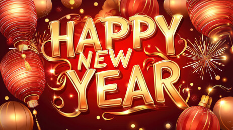 中国新年happy new year海报