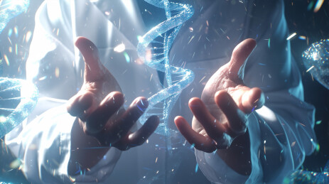 脱氧核糖核酸DNA基因工程全息投影模型