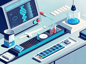 生物医药基因工程插画配图