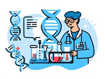 生物医药基因工程插画配图