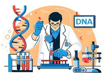 生物医药基因工程插画配图