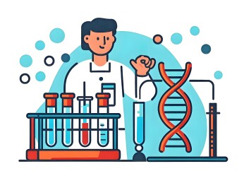 生物医药基因工程插画配图