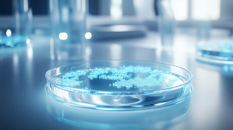 玻璃器皿培养细胞3D场景