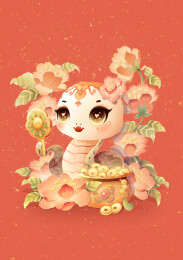 2025蛇年海报-财貌双全