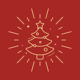 圣诞插画元素-圣诞树icon