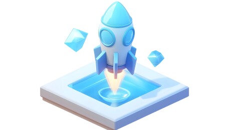 3d火箭图标