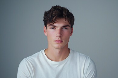 打造完美发型的男性模特