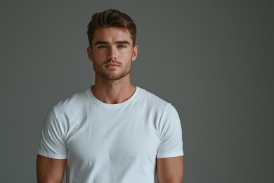 打造完美发型的男性模特