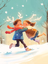 圣诞节人物插画