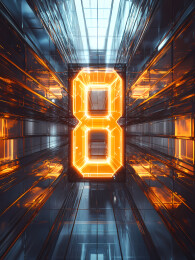 3D立体倒计时数字