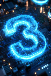 3D立体倒计时数字