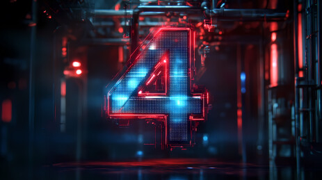 3D立体倒计时数字