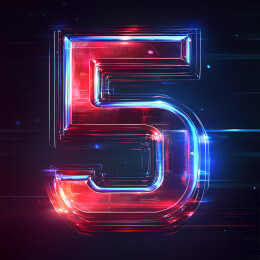 3D立体倒计时数字