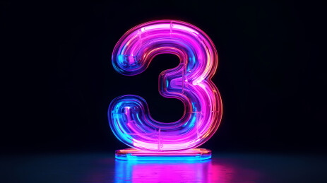 3D立体倒计时数字