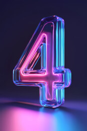 3D立体倒计时数字