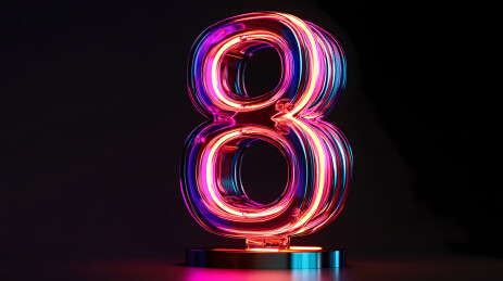 3D立体倒计时数字