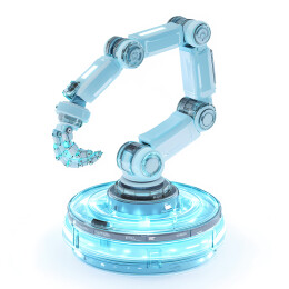 科技行业3D毛玻璃质感图标