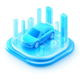 科技行业3D毛玻璃质感图标