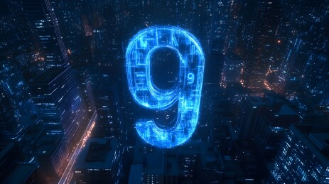 夜空下的数字