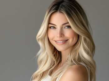 金发美女肖像写真