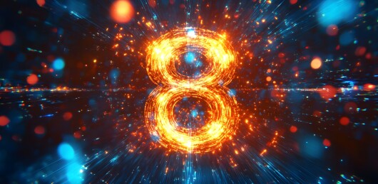 科技感十足的炫彩数字