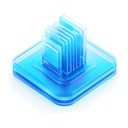 图表科技3D毛玻璃质感icon