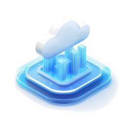 云端科技3D毛玻璃质感icon