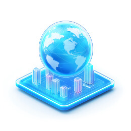 地球科技3D毛玻璃质感icon