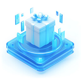 礼盒科技3D毛玻璃质感icon