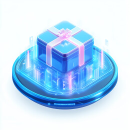 礼盒科技3D毛玻璃质感icon