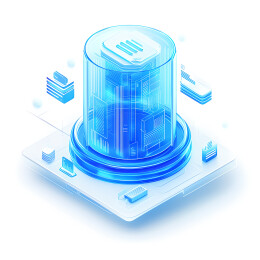 数据科技3D毛玻璃质感icon