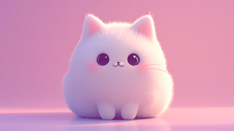超萌可爱3D猫咪壁纸