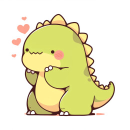 卡通小怪兽小恐龙插画