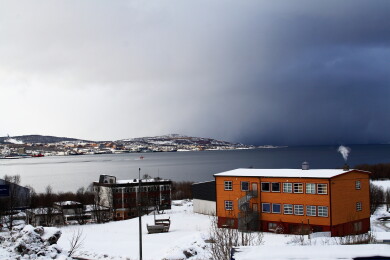 雪中的宁静小镇