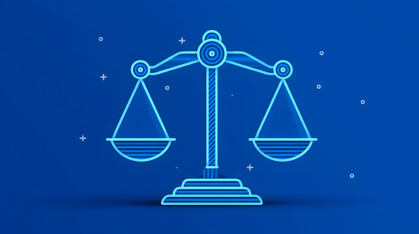 世界知识产权日的天平三维渲染