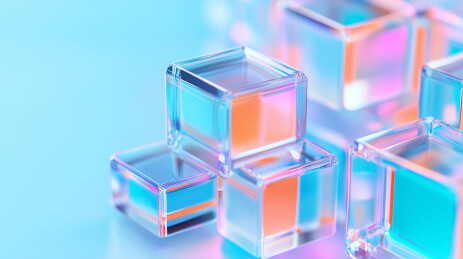 渐变方块科技抽象背景