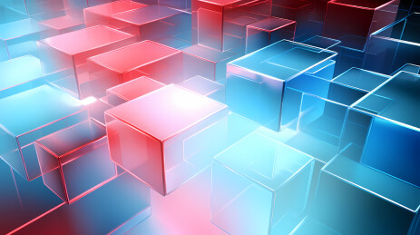 抽象彩色几何方块