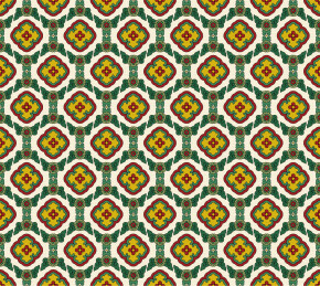 宋代营造法式彩画上的如意云柿蒂纹