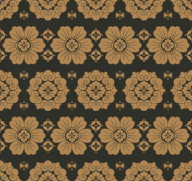 南宋装裱经皮上的古钱团花纹