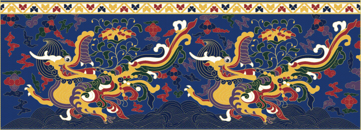 明代掐丝珐琅上的摩羯纹