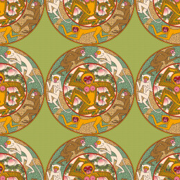 十二生肖图案申猴