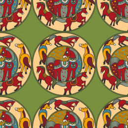 十二生肖图案午马