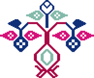 几何花草纹纹样