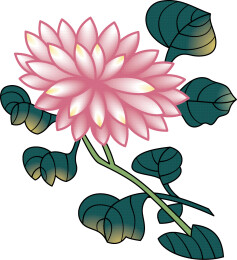 折枝花卉纹纹样