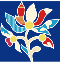 折枝花卉纹纹样