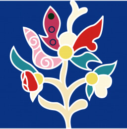 折枝花卉纹纹样