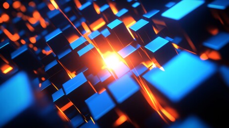 科技感十足的立方体矩阵